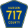 County Route 717 marker