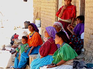 Huichol Woman artisans.jpg