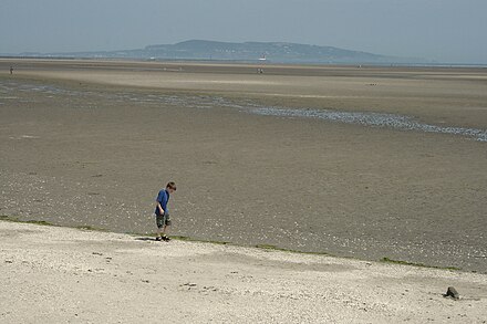 Sandymount Strand looking across Dublin Bay to Howth Head
