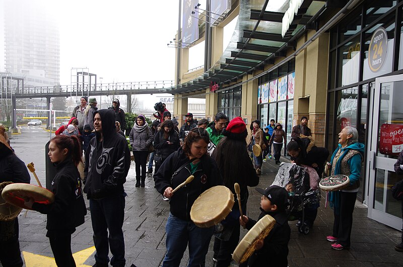 File:Idle No More one-year anniversary Metrotown 02.JPG