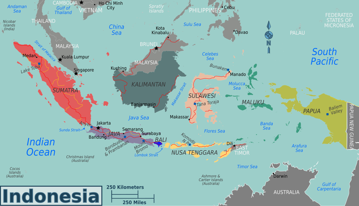 File Indonesia  regions map  svg Wikimedia Commons