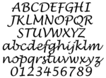 Thumbnail for File:Inkscape Fonts - Lucida Handwriting.png