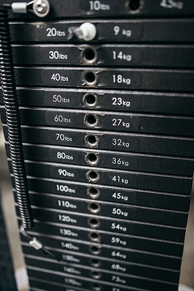 File:Iron heavy plates stacked for exercise.jpg