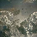 Imagine din satelit cu localizarea golfului Leyte