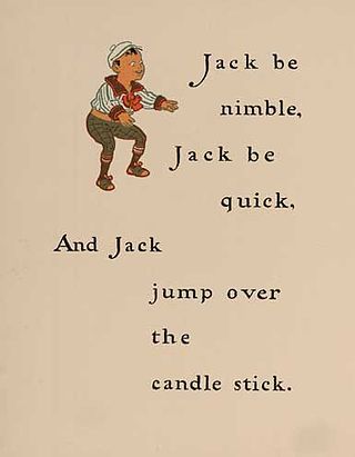 <span class="mw-page-title-main">Jack Be Nimble</span> Nursery rhyme and traditional song