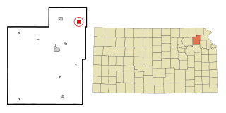 <span class="mw-page-title-main">Whiting, Kansas</span> City in Jackson County, Kansas