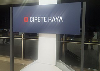 <span class="mw-page-title-main">Cipete Raya MRT station</span> MRT station in Jakarta, Indonesia