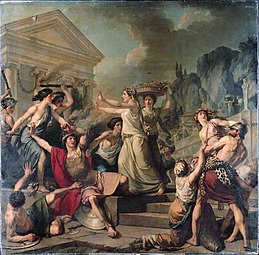 Courage des femmes de Sparte se défendant contre les Messéniens (1787), Paris, musée du Louvre.