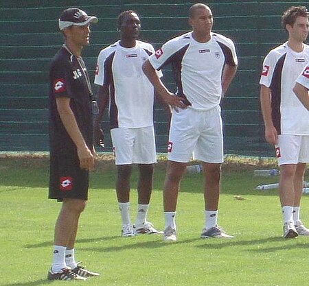 Jean-Louis Garcia, Fall et Olimpa avec le SCO Angers.jpg