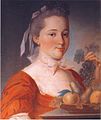 Matriona Pavlovna Balk-Poleva tante maternelle du prince Pavel Petrovitch Chtcherbatov, portrait du peintre Jean-François Samsois.