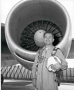 Joseph John "Tym" Tymczyszyn, Test Pilot of America's first commercial jet aircraft JoetymczyszynDC-8 1958.jpeg