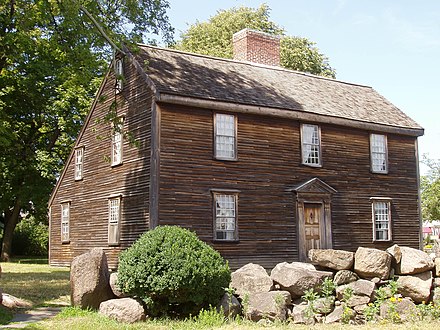 Casa natal de John Adams en Massachusetts.