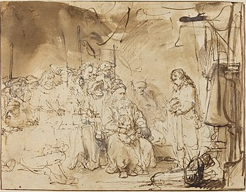 Joseph Recounting His Dreams (drawing by Rembrandt) Joseph Recounting His Dreams.jpg