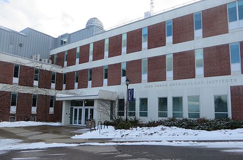 Judd Gregg Meteorology Institute on the campus of Plymouth State University, Plymouth, New Hampshire JuddGreggMetInst.jpg