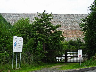 Kazunogawa Pumped Storage Power Station dam in Kōshū