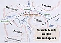Слов'янські території у 1150