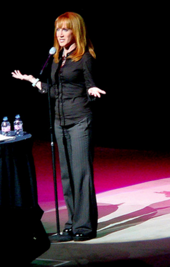 Griffin performing stand up in Las Vegas in 2008