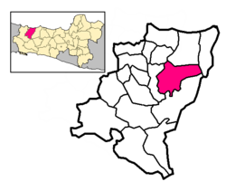 Peta lokasi Kecamatan Kedungbanteng