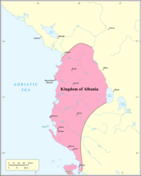 The Kingdom of Albania at its maximum extent (1272-1274). Kingdom of Albania.png