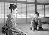 Kinuyo Tanaka in Shishi no za (1953).jpg