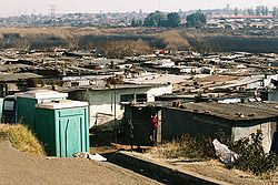 Mga iskwater sa Soweto, naik ng Johannesburg, South Africa