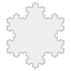 Koch snowflake iteration 7