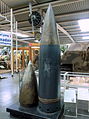 Een 40,6 cm granaat van Krupp, die in de Adolf-kanonnen werden gebruikt