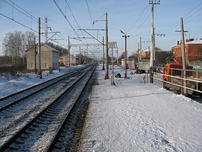 Вид в сторону платформы Чуприяновка