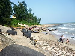 Un coin du village de pêcheurs de Vịnh Mốc