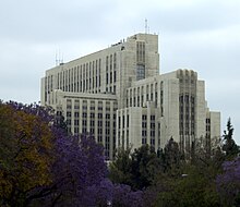 The old hospital, opened in 1933 LAC-USC Medical Center old hospital.jpg