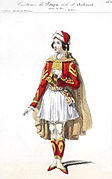 1. Achmet Lucien Petipa, maquette de costume de Marquet, 1843