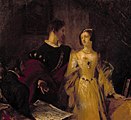 «Гилфорд Дадли склоняет Джейн принять корону» Чарльз Лесли, 1827