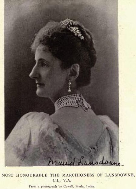 Lady Maud Evelyn Hamilton, Marchioness of Lansdowne by Cowell, Simla, India