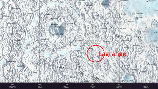 Localització de Lagrange (centre dreta de la imatge)