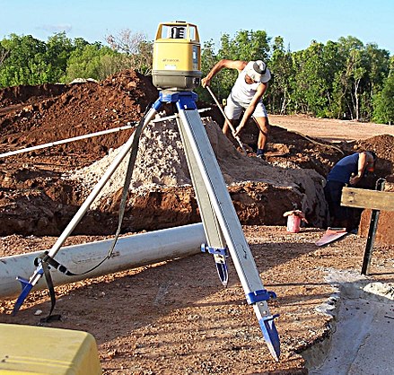Laser level used in construction.