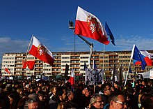 Monarchisté na demonstraci Letná 2 – znovu za demokracii!