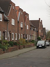 Straßenzug am Lindenplatz (Städtische Siedlung)