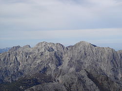 Massif de Lofer vu depuis le Birnhorn