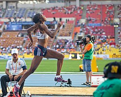 Lorraine Ugen kam auf den neunten Platz