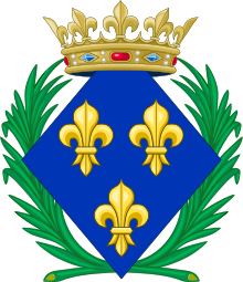 Lozenge of a "Daughter of France" (Fille de France).svg