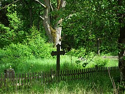 Alter evangelischer Friedhof in Lubiewice, Gemeinde Cekcyn.