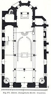 Floor plan, 1914 Luthmer V - 170 - Idstein Evangelische Kirche Grundriss.jpg