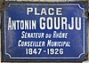 Lyon 2e - Place Antonin Gourju - Plaque (mars 2019) (détail et redressé).jpg