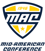Toledo is a member of the Mid-American Conference MAC logo in Toledo colors.svg