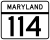 MD Route 114.svg