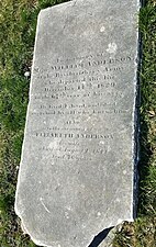 Major William Anderson Grave, Old St. Paul's Burial Ground, Chester, Pennsylvania