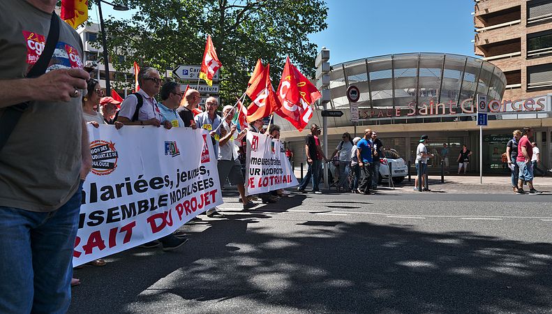 Français : Manifestation contre la loi travail à Toulouse, le 23 juin 2016 English: Demonstration against French labour law in Toulouse, June 23, 2016