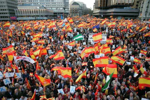 PP demonstration in 2007 in opposition to releasing an ETA member from prison