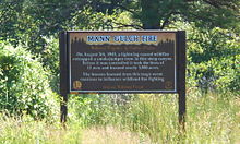 Commemorative sign at Mann Gulch, 2013. Mann Gulch 04.JPG