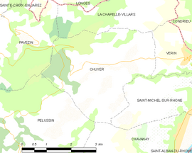 Mapa obce Chuyer